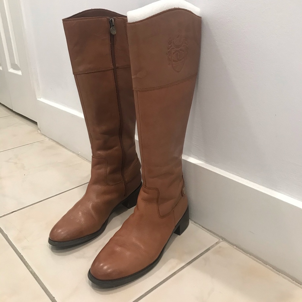 Fall knee high boots in camel color